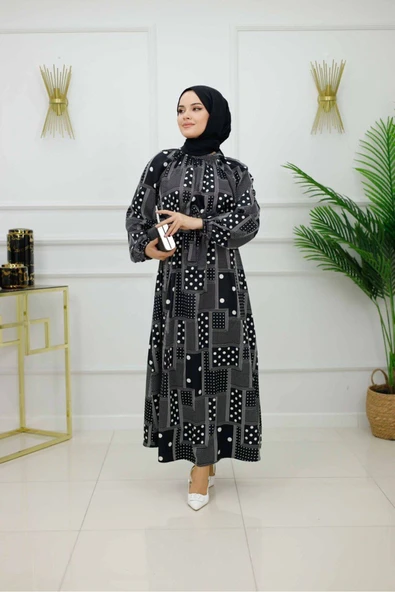 Kadın Tesettür Elbise - Resim 5