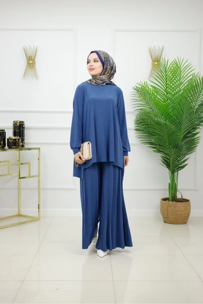 Kadın Tesettür 2'Li Takım Tunik & Pantolon - 1