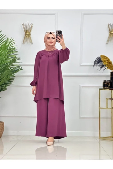 Kadın Tesettür 2'Li Takım Tunik & Pantolon - 3