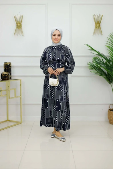 Kadın Tesettür Elbise - Resim 9