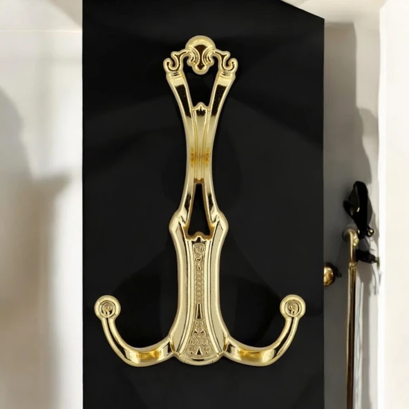 Sultan Gold Altın Portmanto Askı Vestiyer Dolap Askılık Askılığı Duvar Banyo Mutfak Elbise Askısı - Resim 4