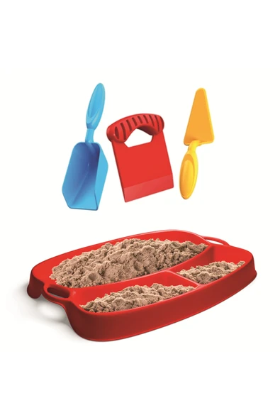 LİNO KİNETİK KUM SETİ (350 GR KUM+TEPSİ+KÜREK+MALA+KESİCİ) - Resim 2