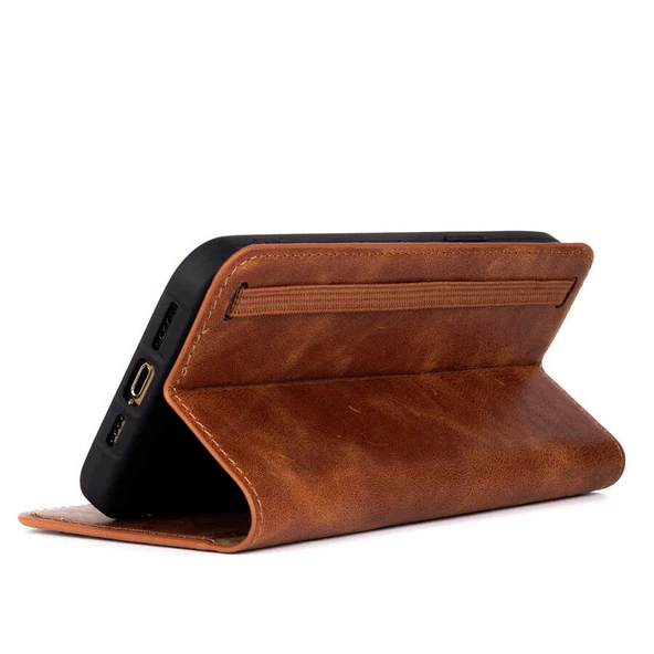 Apple iPhone 13 Pro Kılıf Zore Hakiki Deri Multi Cüzdan Kılıf - Resim 10