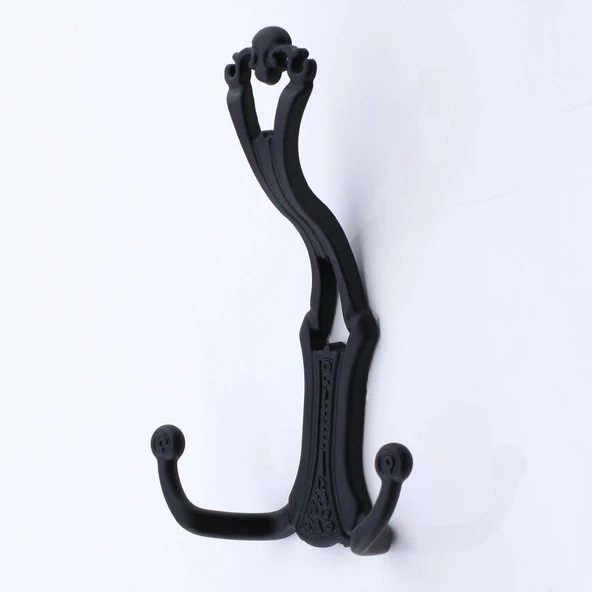 Sultan Siyah Vestiyer Askısı Portmanto Dolap Askılık Askısı Duvar Banyo Mutfak Elbise Askılığı - Resim 4