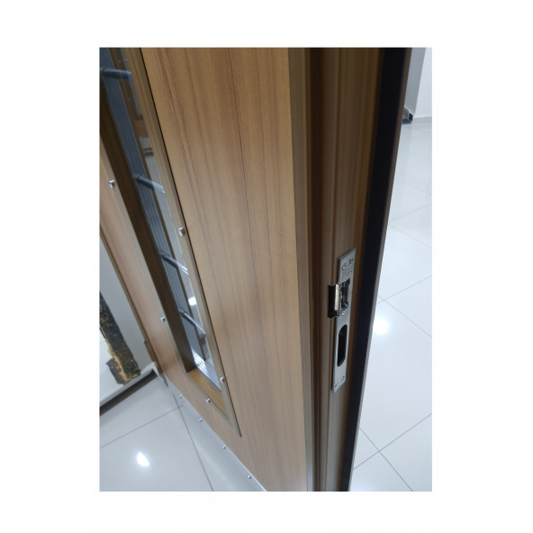Tezwood 0152 ABD Eskitme Kabartmalı Model Apartman Kapısı, Dış Mekan Çelik Kapı, Villa Kapısı - 6