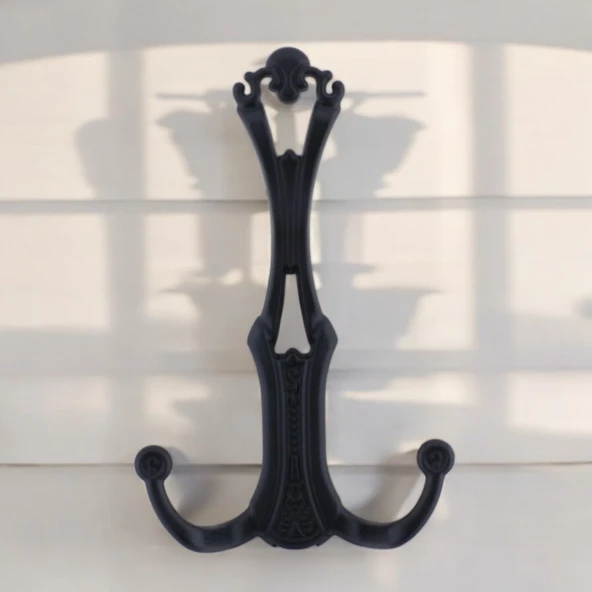 Sultan Siyah Vestiyer Askısı Portmanto Dolap Askılık Askısı Duvar Banyo Mutfak Elbise Askılığı - Resim 5