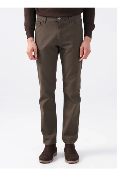 AC&CO Altınyıldız Normal Bel Boru Paça Comfort Fit Haki Erkek Pantolon 4a0123100061 - Resim 2