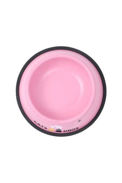 RENKli Metal Mama Kabı, Kedi Köpek Mama Su Kabı 16 cm - 12