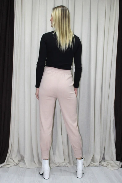 Krinkıl Paça Pensli Pantolon Vizon - 130.265 - Resim 2