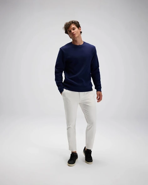 Ellesse EM615-NV Erkek Lacivert Pamuklu Kazak - 1