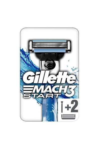 Gillette Mach3 Start Tıraş Makinesi + 2 Yedek Bıçak