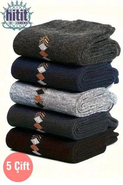 Hitit Socks Erkek 5 Çift Casual Sıkmayan Boğazlı Terletmez Kokusuz Soket Çorap
