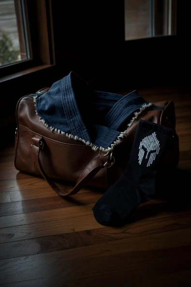 Hitit Socks Erkek 4 Çift Premium Kalite Miğfer Desenli Kolej Çorap Siyah - 4