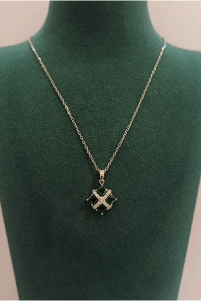 Monalisa Home Gümüş Renk Lüks Figürlü Gösterişli Kolye ürün görseli 1