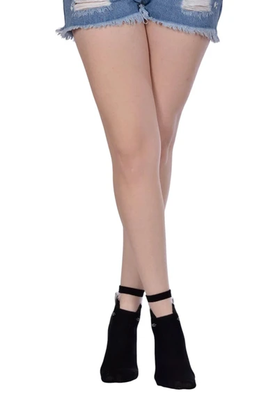 Hitit Socks Kadın 4 Çift Premium Kalite Kedili Tül Patik Çorap - Resim 2