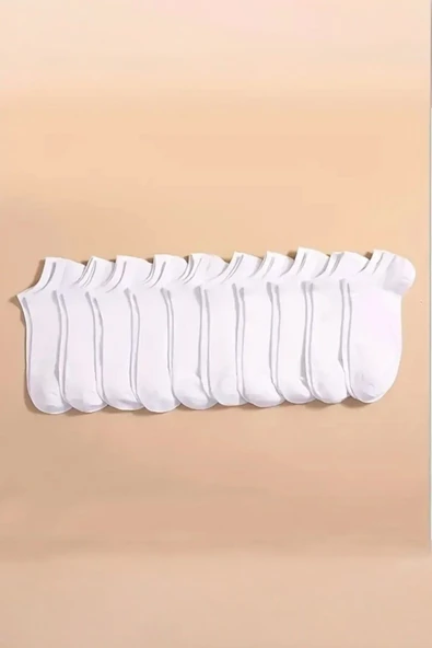 Hitit Socks 20 Çift Pamuklu Günlük Kullanıma Uygun Kısa Patik Çorap - 12
