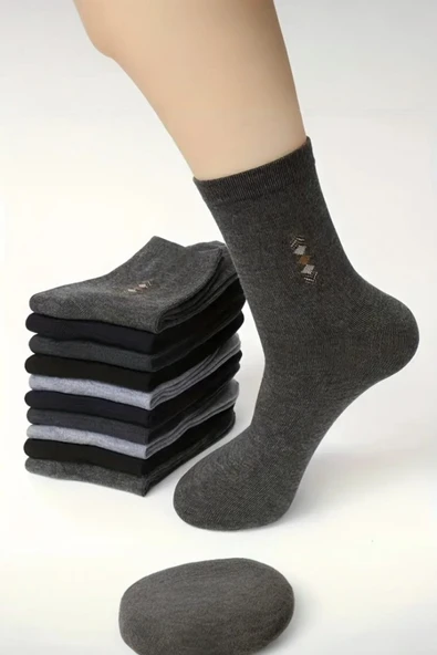 Hitit Socks Erkek 5 Çift Casual Sıkmayan Boğazlı Terletmez Kokusuz Soket Çorap - 3