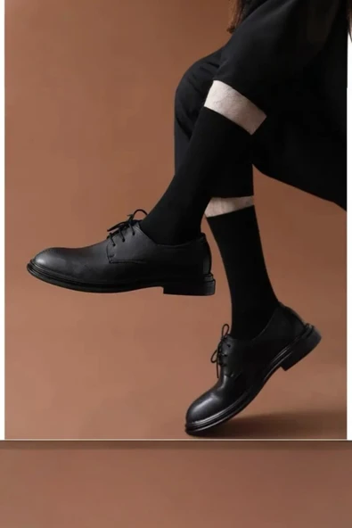 Hitit Socks Erkek 6 Çift Premium Kalite Sıkmaz Terletmez Kokusuz Çorap Siyah - 4