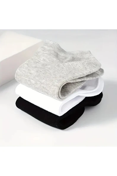 Hitit Socks Erkek 9 Çift Pamuklu Günlük Kullanım İçin Kısa Patik Çorap - 3