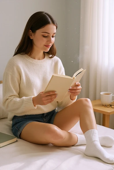 Hitit Socks Unisex 5 Çift Premium Kalite Yüksek Pamuklu Kolej Çorap - 4