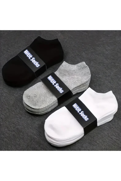 Hitit Socks Erkek 9 Çift Pamuklu Günlük Kullanım İçin Kısa Patik Çorap - 2