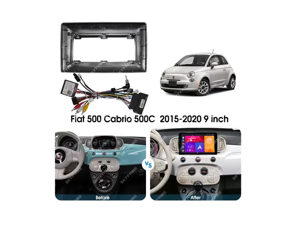 Fiat 500C Multimedya (2011-2020) 8 GB RAM 128 GB Hafıza 8 Çekirdek Navigatör Premium Series - Resim 9