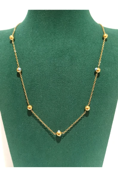 Monalisa Home Gold Renk Lüks Figürlü Gösterişli Kolye ürün görseli 1