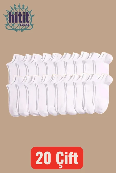 Hitit Socks 20 Çift Pamuklu Günlük Kullanıma Uygun Kısa Patik Çorap - 5