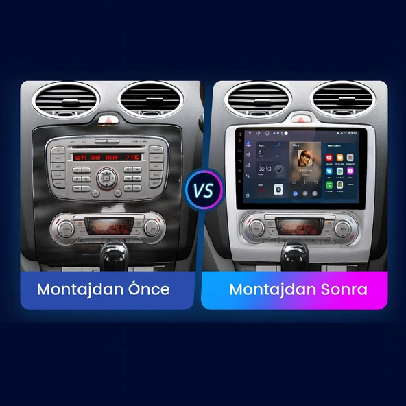 Ford Focus 2 D.K. Multimedya (2006-2011) 4 GB RAM 64 GB Hafıza 8 Çekirdek Navigatör - Resim 9