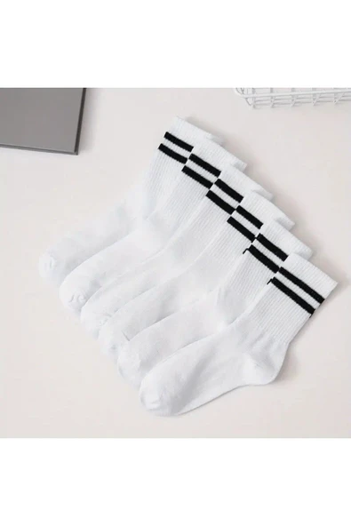 Hitit Socks Unisex 5 Çift Premium Kalite Yüksek Pamuklu Kolej Çorap