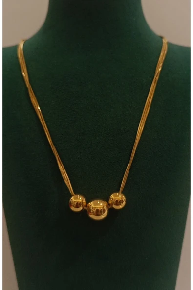 Monalisa Home Gold Renk Lüks Figürlü Gösterişli Kolye ürün görseli 1