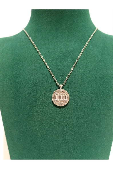 Monalisa Home Gümüş Renk Lüks Figürlü Gösterişli Kolye ürün görseli 1