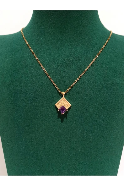 Monalisa Home Gold Renk Lüks Figürlü Gösterişli Kolye ürün görseli 1