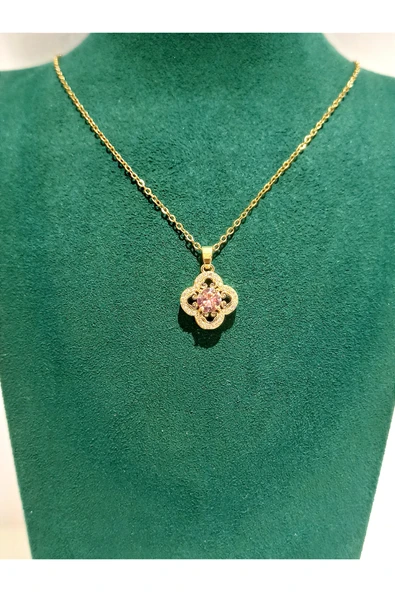 Monalisa Home Gold Renk Lüks Figürlü Gösterişli Kolye ürün görseli 1