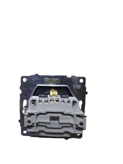 Ovivo Metalik Siyah Kapaklı Topraklı Priz Çocuk Korumalı Çerçevesiz - 3