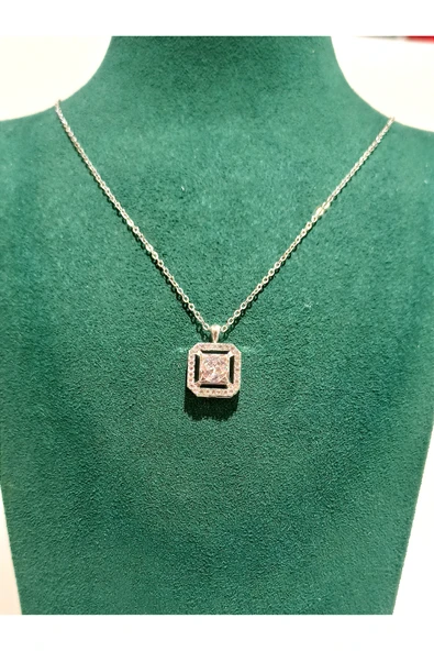 Monalisa Home Gümüş  Renk Lüks Figürlü Gösterişli Kolye ürün görseli 1