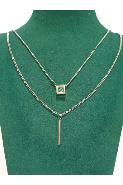 Monalisa Home Gümüş  Renk Lüks Figürlü Gösterişli Kolye ürün görseli 1