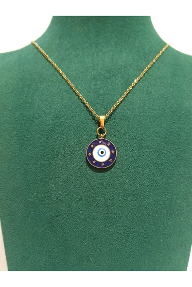 Monalisa Home Gold Renk Lüks Figürlü Gösterişli Kolye ürün görseli 1