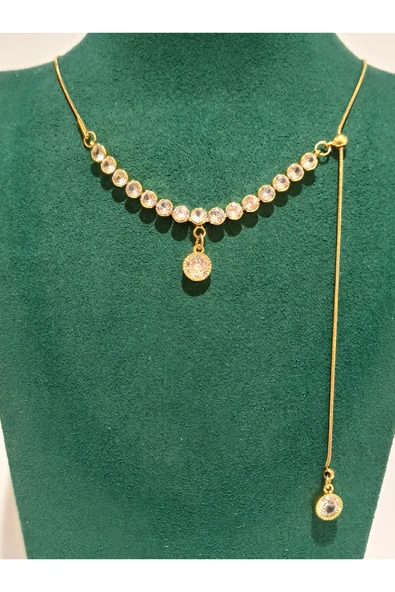 Monalisa Home Gold Renk Lüks Figürlü Gösterişli Kolye ürün görseli 1