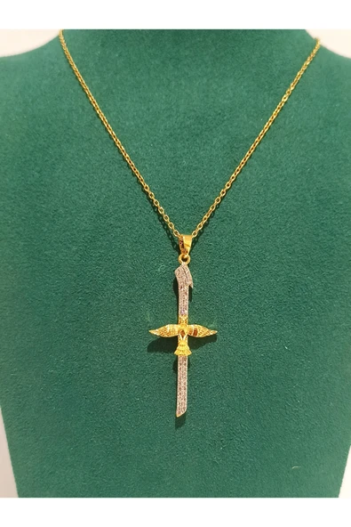 Monalisa Home Gold Renk Lüks Figürlü Gösterişli Kolye ürün görseli 1