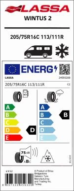 205/75R16C 113/111R 10PR WINTUS 2 M+S / SFM LASSA - 4