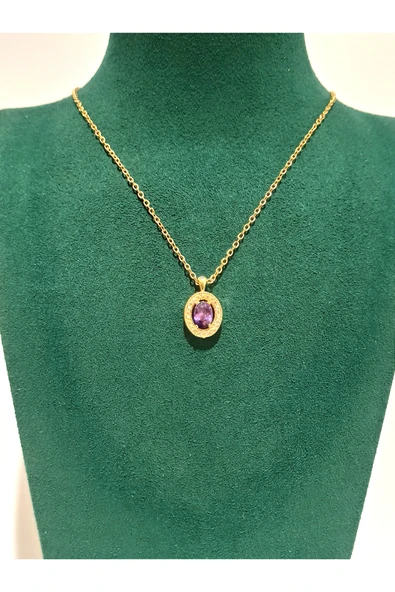 Monalisa Home Gold Renk Lüks Figürlü Gösterişli Kolye