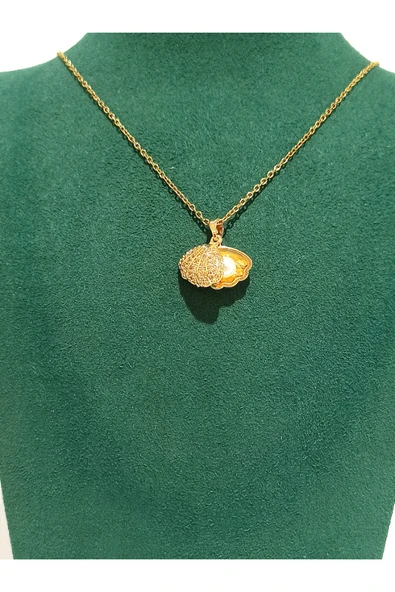 Monalisa Home Gold  Renk Lüks Figürlü Gösterişli Kolye ürün görseli 1