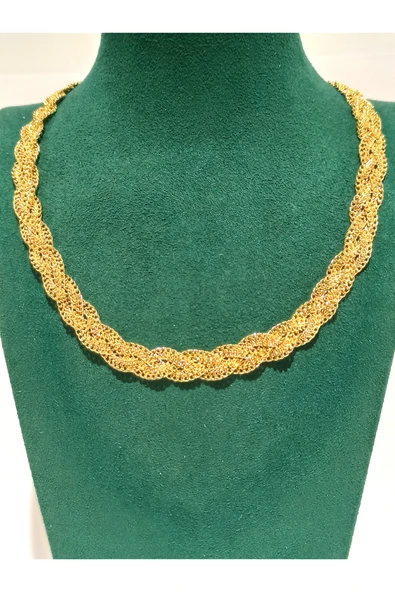 Monalisa Home Gold Renk Lüks Figürlü Gösterişli Kolye ürün görseli 1