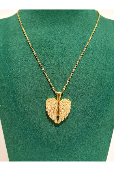 Monalisa Home Gold Renk Lüks Figürlü Gösterişli Kolye ürün görseli 1