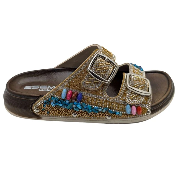 Gemma | Kadın Taşlı Terlik - Resim 4