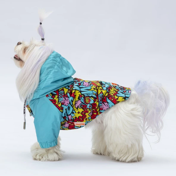 Pawstar Hollywood Polarlı Su Geçirmez Küçük Irk Köpek Yağmurluğu ürün görseli