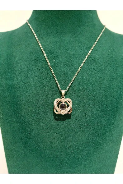 Monalisa Home Gümüş Renk Lüks Figürlü Gösterişli Kolye ürün görseli 1