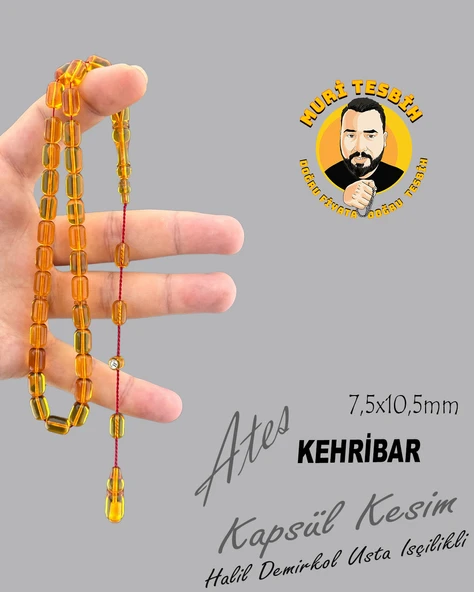 HALİL DEMİRKOL ATEŞ KEHRİBAR KAPSÜL KESİM 7,50X10,50 - 1