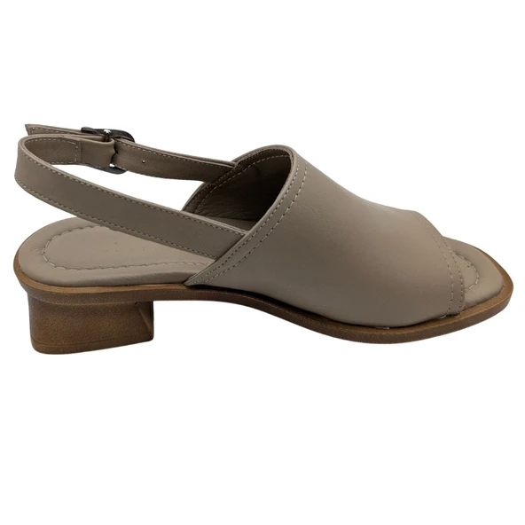 Dorlyne | Kadın Hakiki Deri Tokalı Topuklu Sandalet - Resim 3